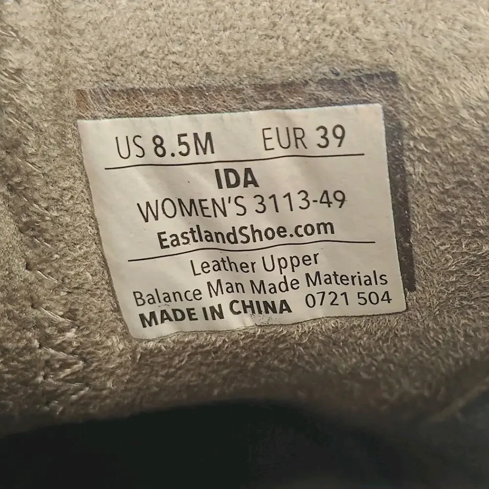 Eastland Ida Chelsea Women's Boot Size 8.5 Rustic Brown Faded